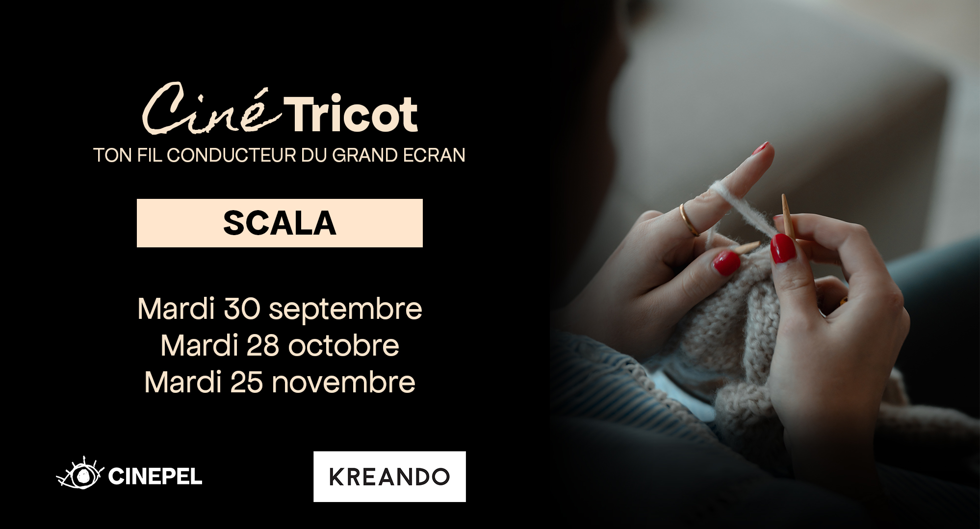 Dia CinéTricot Cinepel CDF Kreando